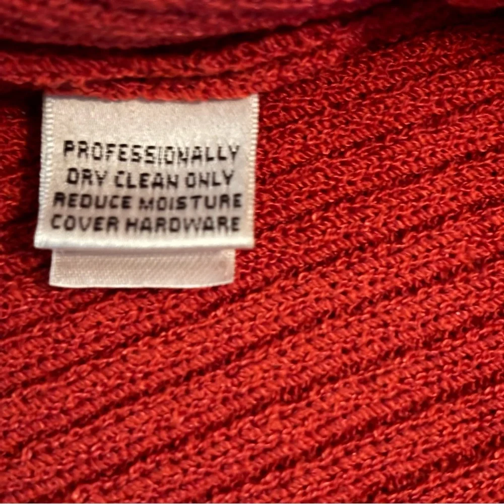 NWOT St. John Sport Rust Ribbed Knit Sweater - Sz Small